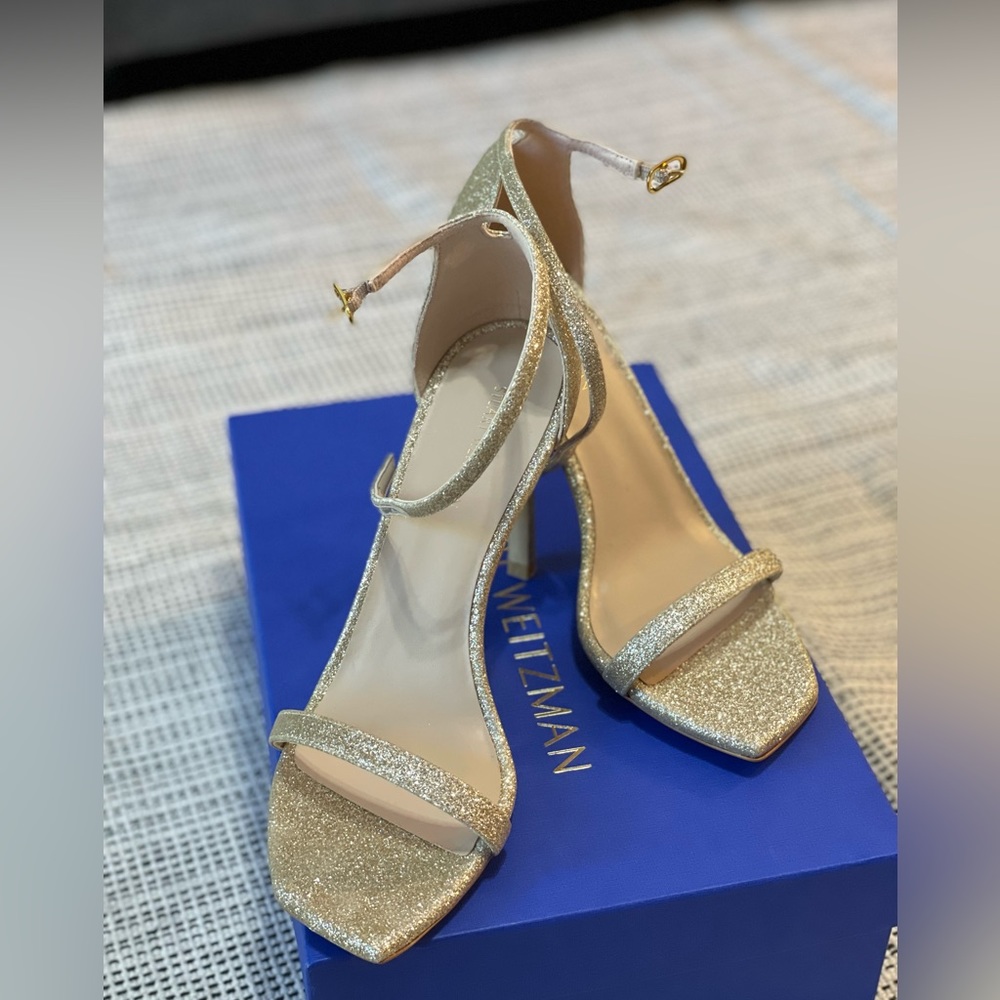 Stuart Weitzman Amelina Ankle Strap Stiletto Sandal